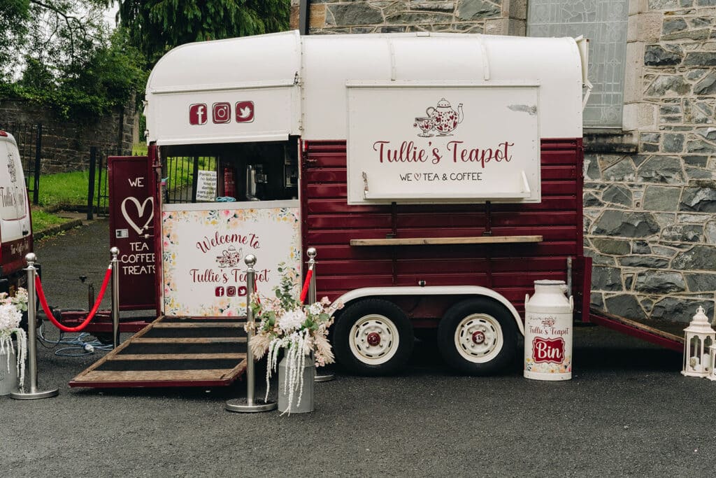 Tullie’s Teapot mobile tea and coffee trailer with serving hatch